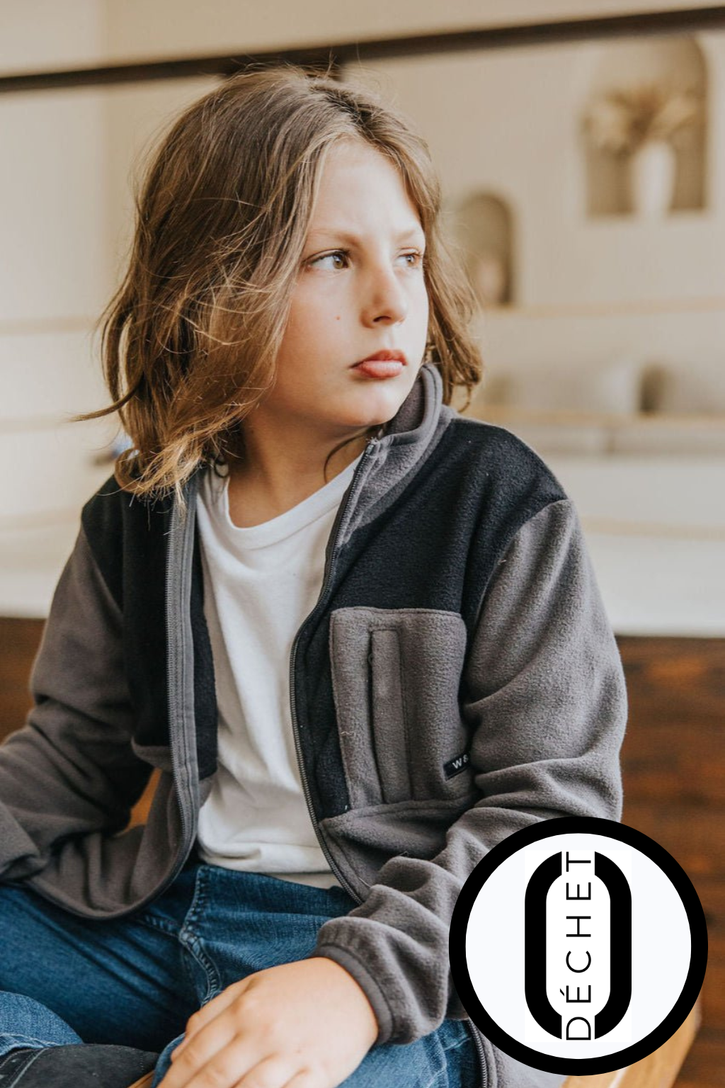 CHARLES-OLIVIER JACKET (CHILDREN) -BLUE- | ZERO WASTE |