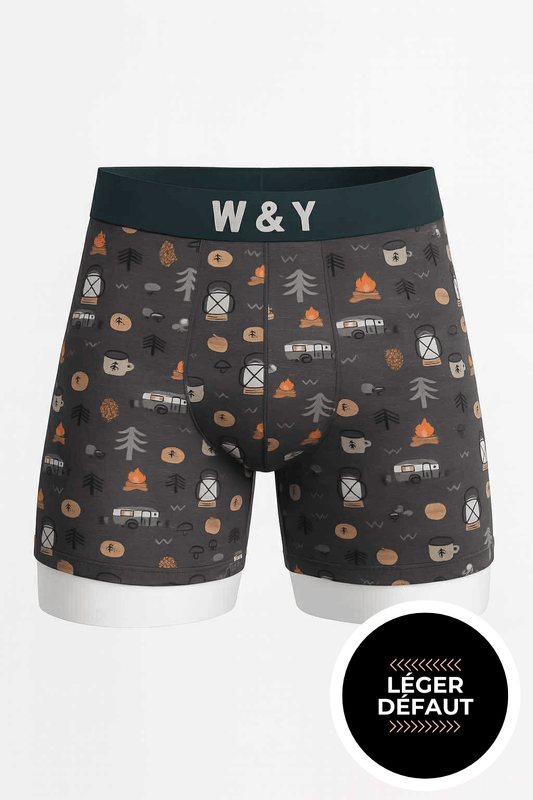 BOXER - CAMPING - "LÉGER DÉFAUT" - WILL&YOU