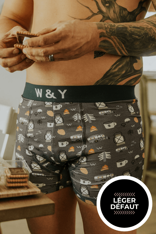 BOXER - CAMPING - "LÉGER DÉFAUT" - WILL&YOU
