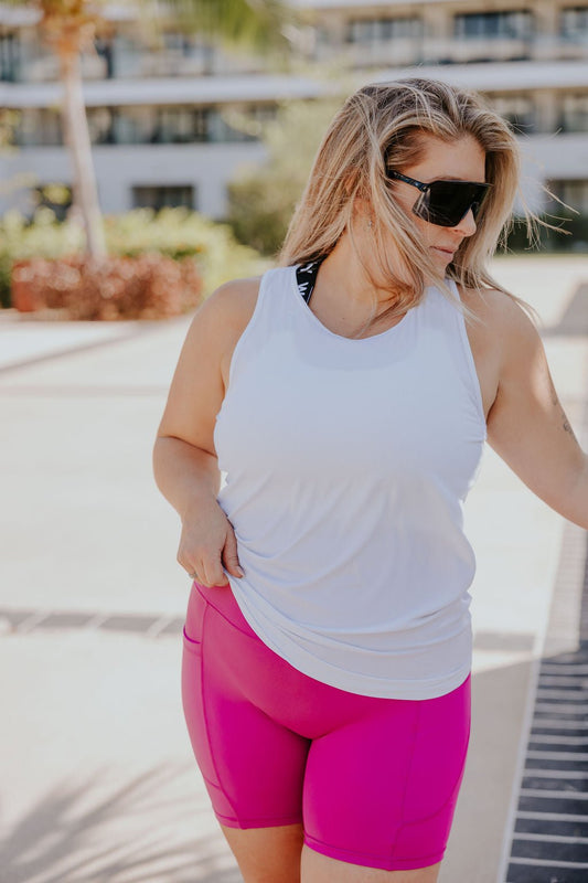 CAMISOLE SPORT TESS - BLANC - WILL&YOU