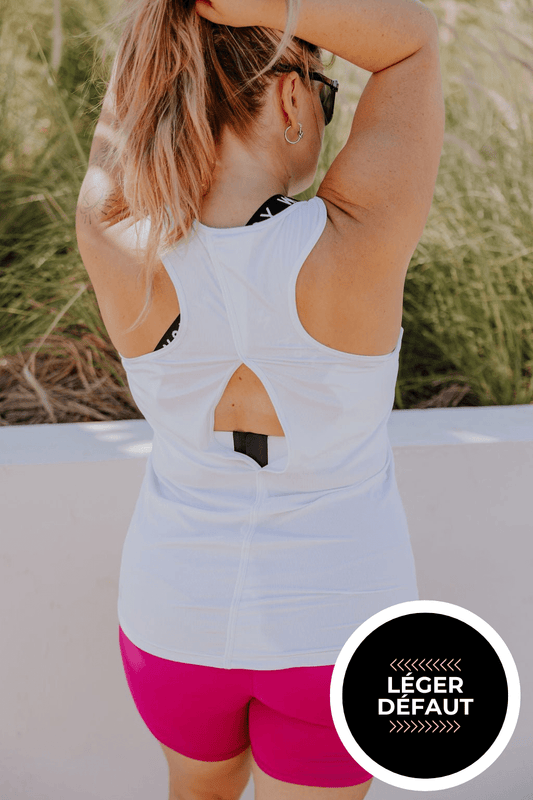 CAMISOLE SPORT TESS - BLANC - "LÉGER DÉFAUT" - WILL&YOU