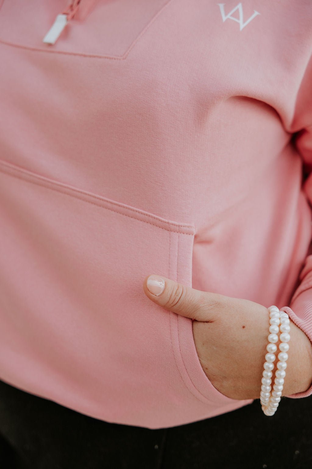 CHANDAIL DEMI ZIP LACEY - ROSE - WILL&YOU