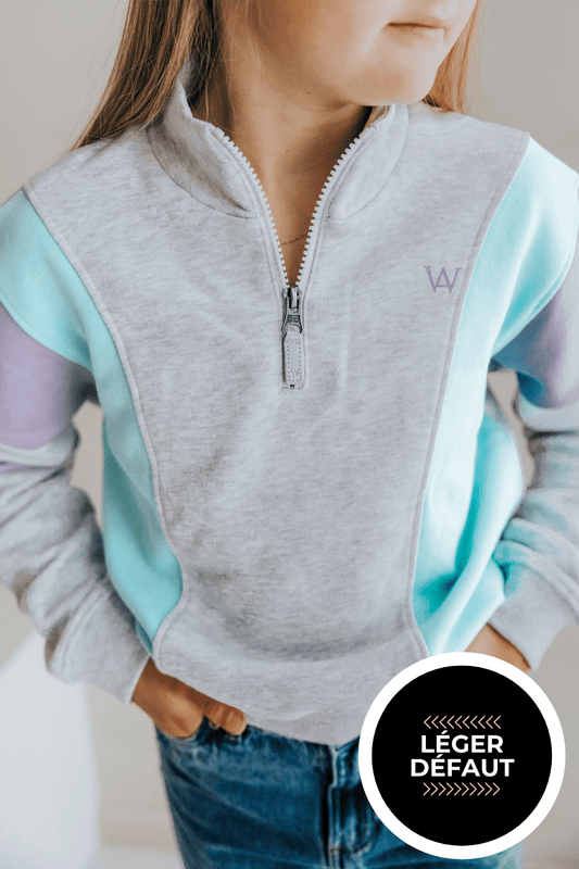 CHANDAIL DEMI ZIP MIA "LÉGER DÉFAUT" - WILL&YOU