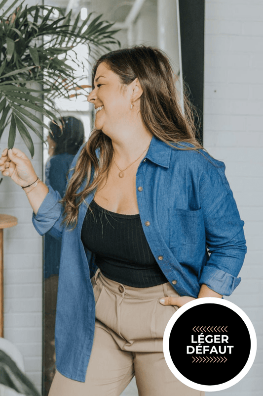 CHEMISE DENIM SUKI "LÉGER DÉFAUT" - WILL&YOU