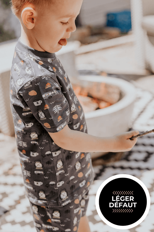 ENSEMBLE CAMPING - BLEU - "LÉGER DÉFAUT" - WILL&YOU