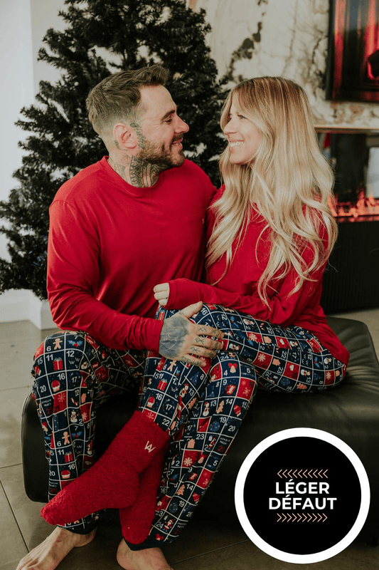 ENSEMBLE COZY DES FÊTES MARLEY (ADULTE) "LÉGER DÉFAUT" - WILL&YOU