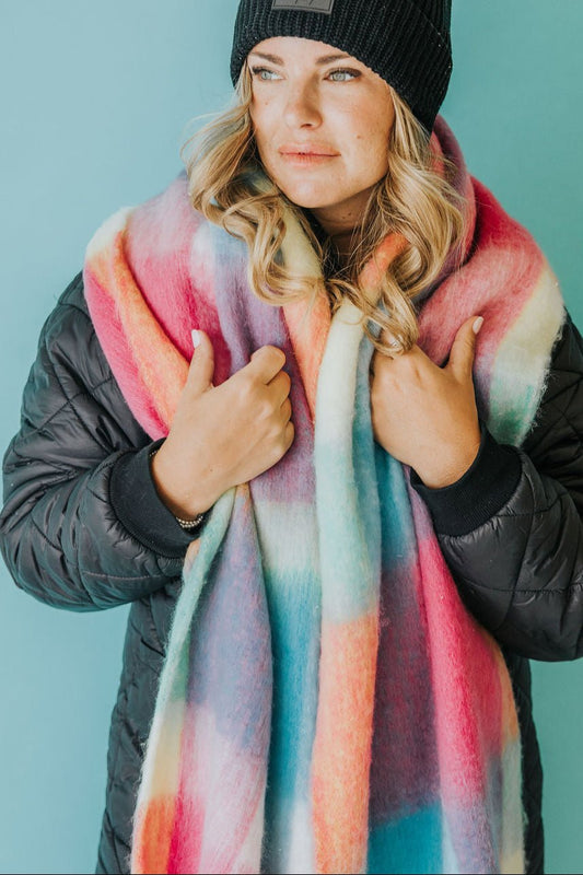 FOULARD ELSA - CARREAUX NÉONS - WILL&YOU