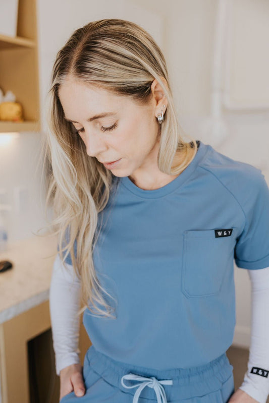 HAUT D'UNIFORME SHEPHERD - BLEU ACIER - WILL&YOU