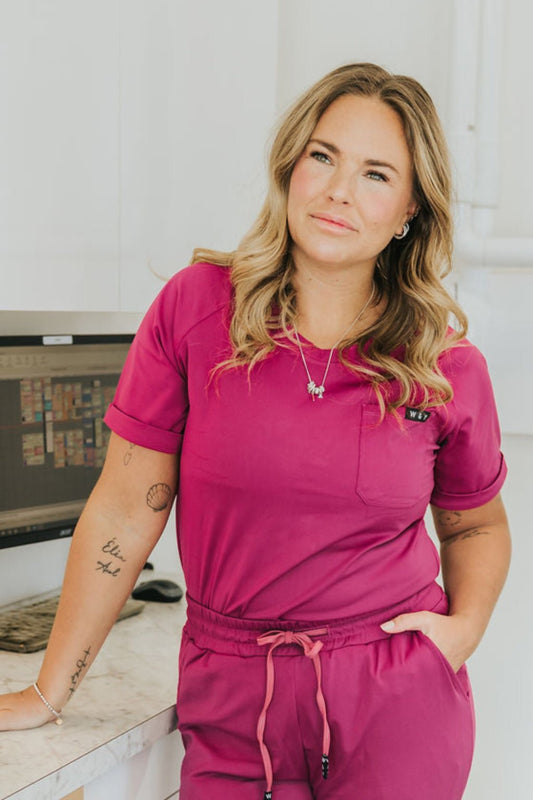 HAUT D'UNIFORME SHEPHERD - MAGENTA - WILL&YOU