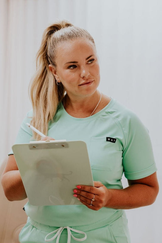 HAUT D'UNIFORME SHEPHERD - TURQUOISE - WILL&YOU