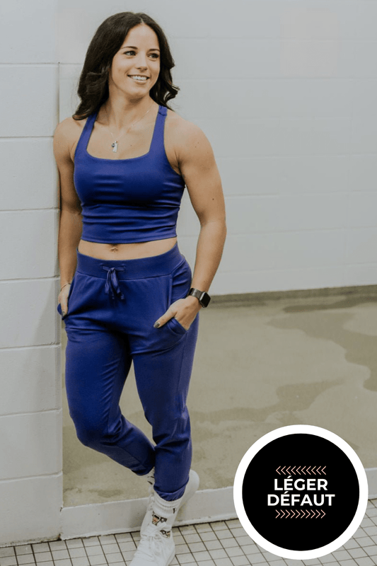 JOGGER DELFINE - BLEU MAUVE - "LÉGER DÉFAUT" - WILL&YOU