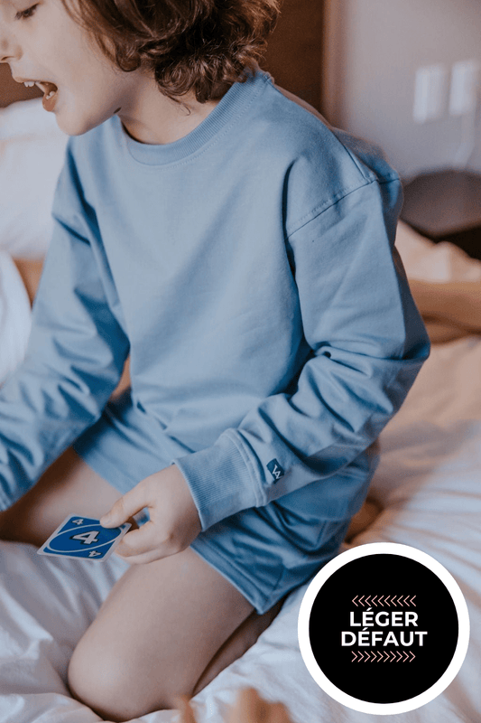 MATCHING SET LEE (ENFANT) - BLEU - "LÉGER DÉFAUT" - WILL&YOU