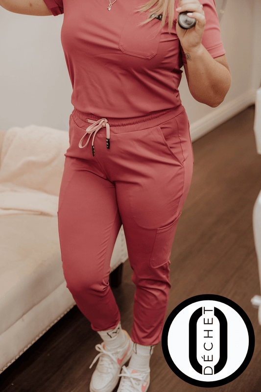 PANTALON D'UNIFORME SHEPHERD - FRAMBOISE - | ZÉRO DÉCHET | - WILL&YOU