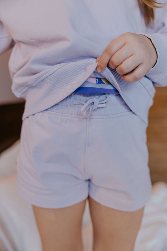 SHORT LEE (ENFANT) - MAUVE - WILL&YOU