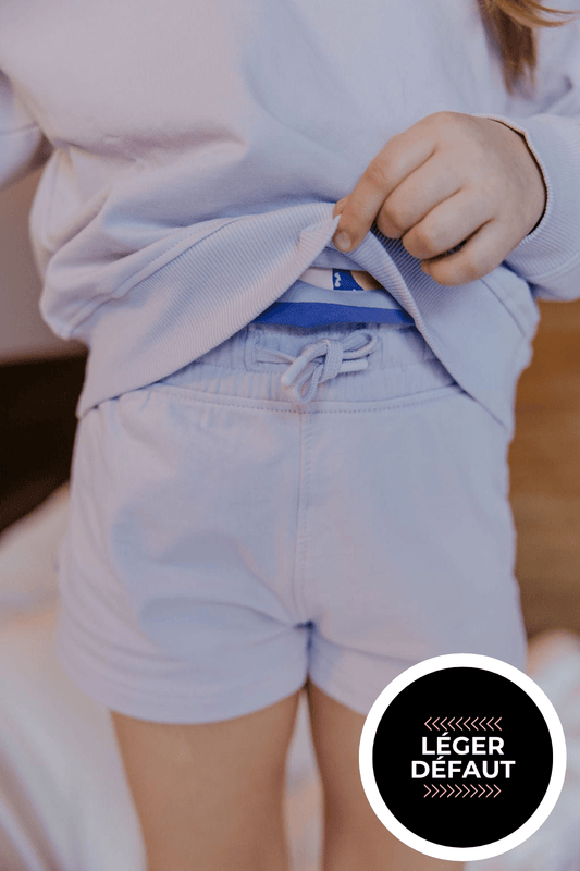 SHORT LEE (ENFANT) - MAUVE - "LÉGER DÉFAUT" - WILL&YOU