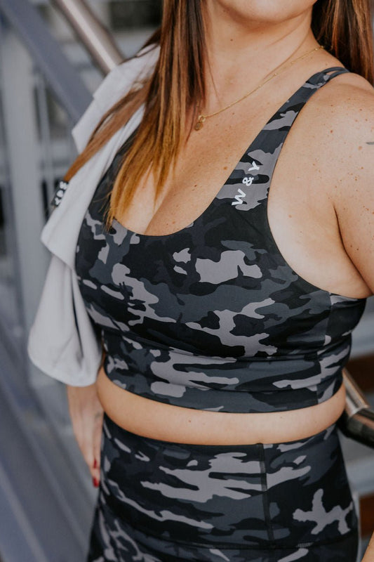 TOP SPORT CAM - CAMO NOIR - WILL&YOU