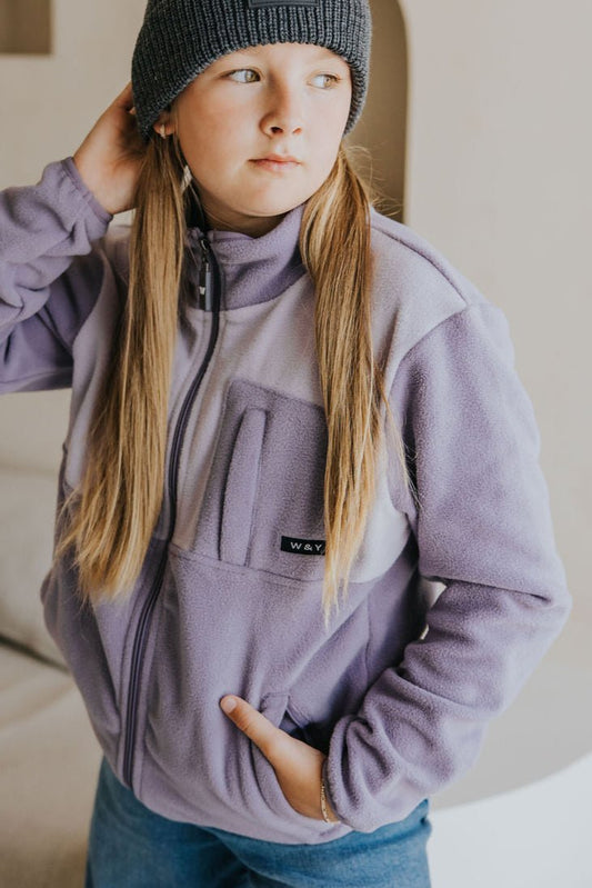 VESTE POLAR PAOLO (ENFANT) - LILAS - WILL&YOU