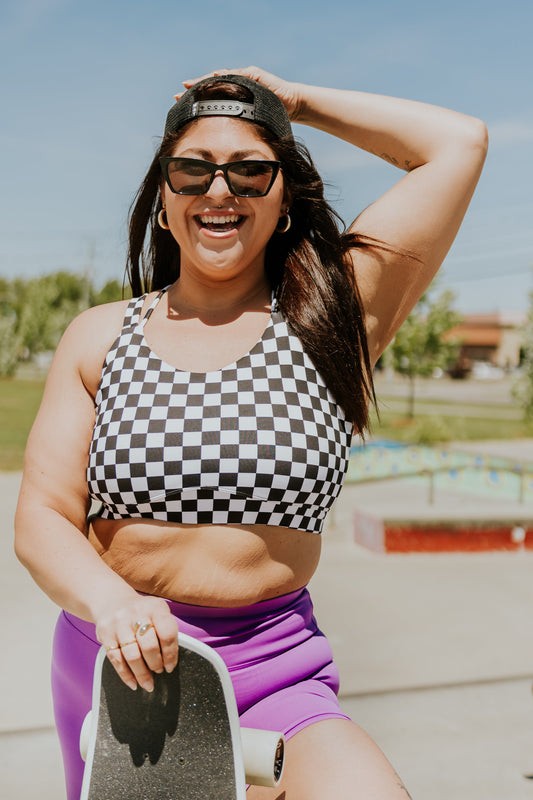 TOP SPORT ELISA COLLAB MEL TACOS -DAMIER-