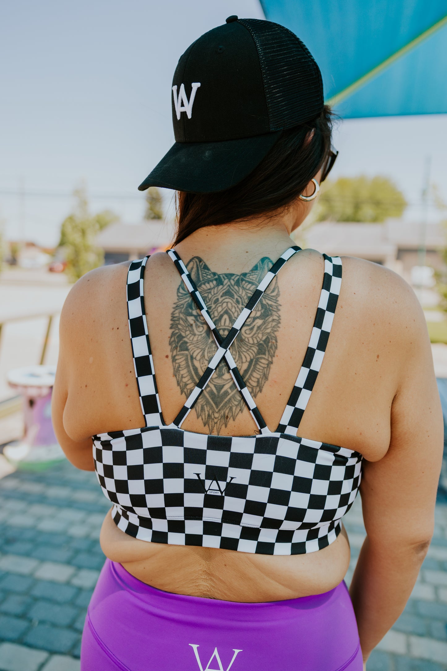 TOP SPORT ELISA COLLAB MEL TACOS -DAMIER-