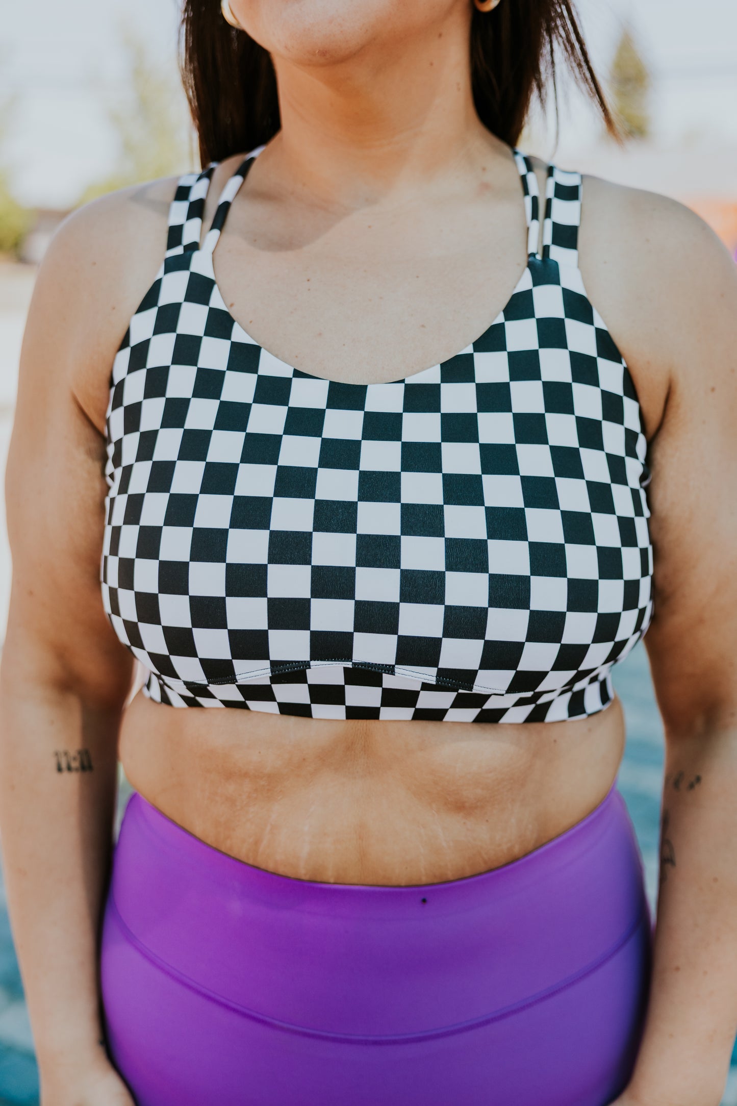 TOP SPORT ELISA COLLAB MEL TACOS -DAMIER-