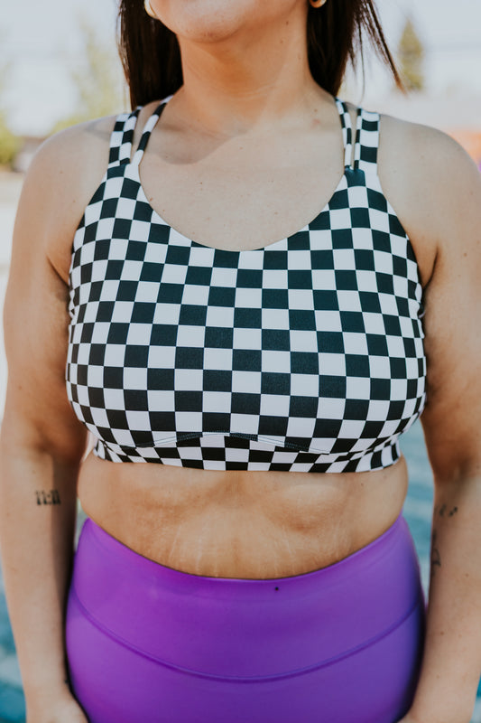 TOP SPORT ELISA COLLAB MEL TACOS -DAMIER-