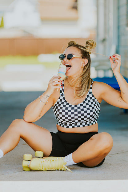 TOP SPORT ELISA COLLAB MEL TACOS -DAMIER-
