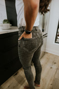 JEANS ÉMILIE -GRIS DÉLAVÉ-
