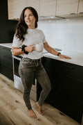 JEANS ÉMILIE -GRIS DÉLAVÉ-