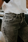 JEANS ÉMILIE -GRIS DÉLAVÉ-