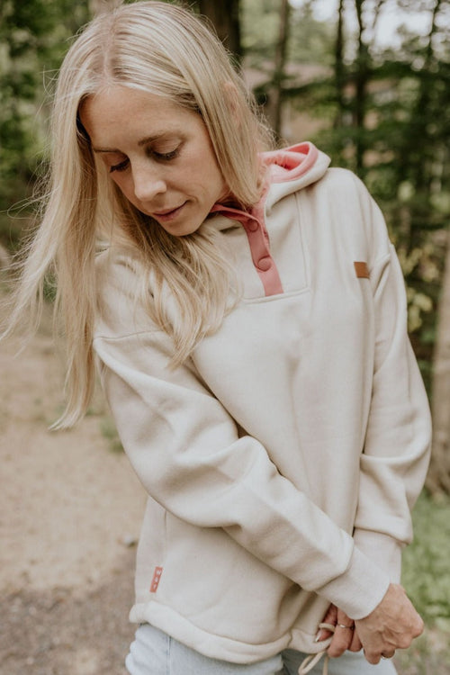 HOODIE LUCY (ADULTE) -BEIGE- "LÉGER DÉFAUT"