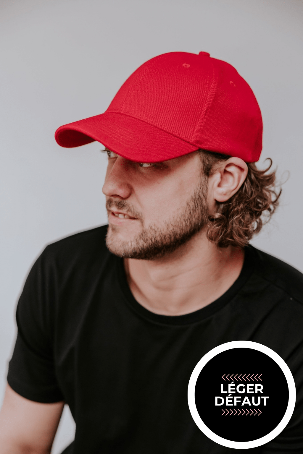 CASQUETTE BASIC -ROUGE- "LÉGER DÉFAUT" - WILL&YOU