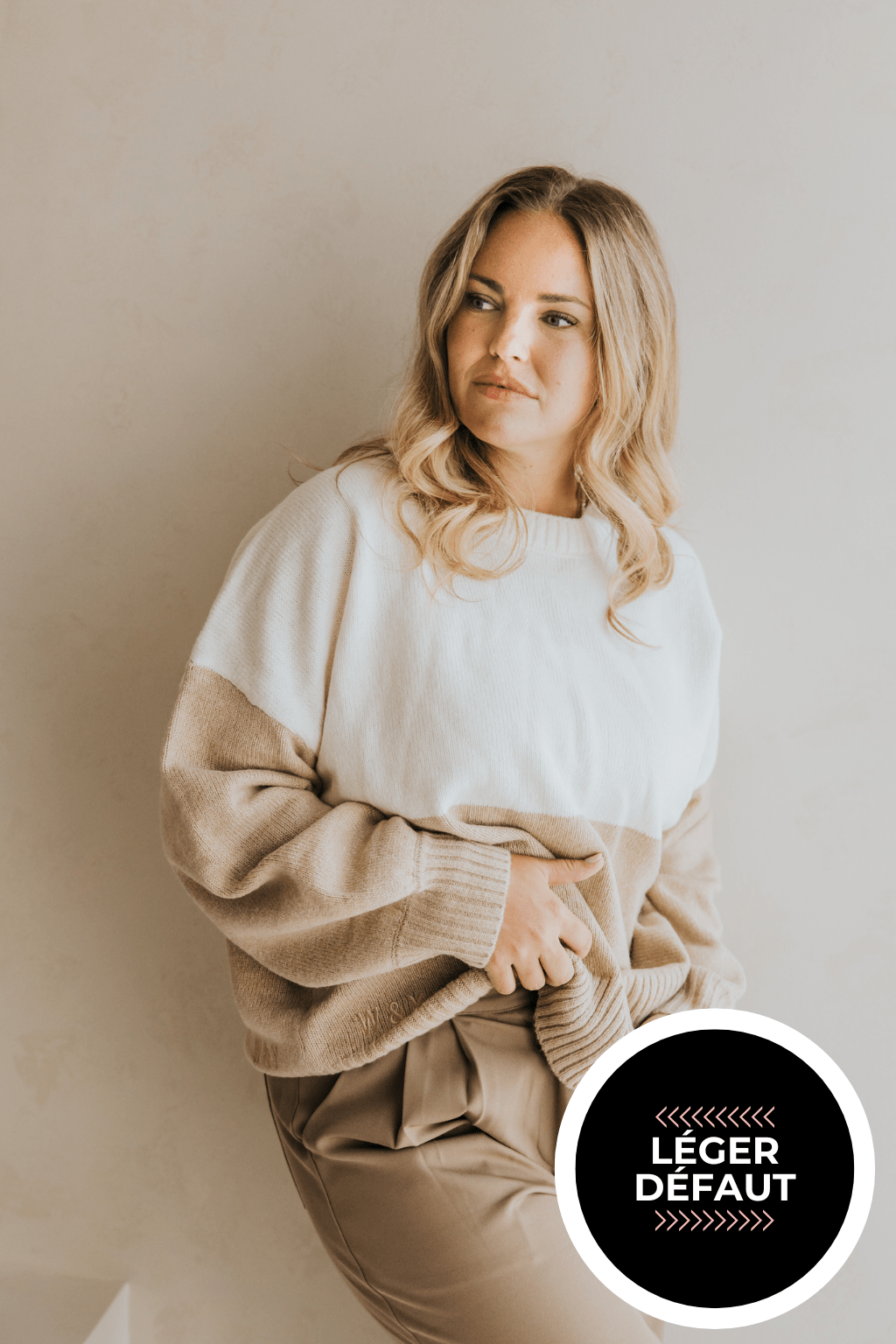 CHANDAIL LAINAGE ELSIE "LÉGER DÉFAUT" - WILL&YOU