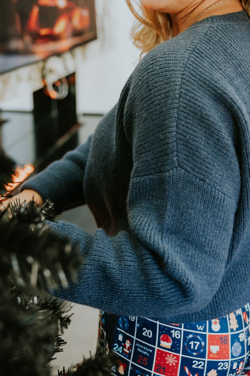 CHANDAIL LAINAGE SAPHIR - NAVY - WILL&YOU