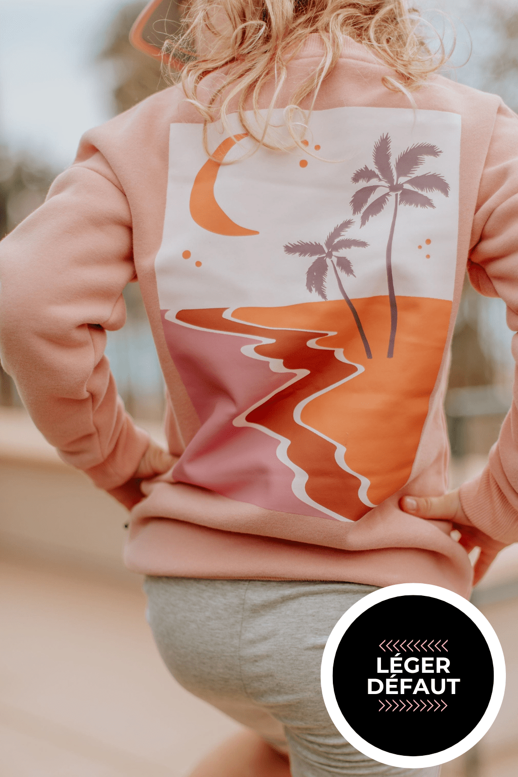 CREWNECK ORLANDO (ENFANT) - ROSE - "LÉGER DÉFAUT" - WILL&YOU