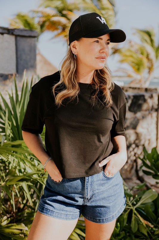 CROP TOP LANA - NOIR - WILL&YOU