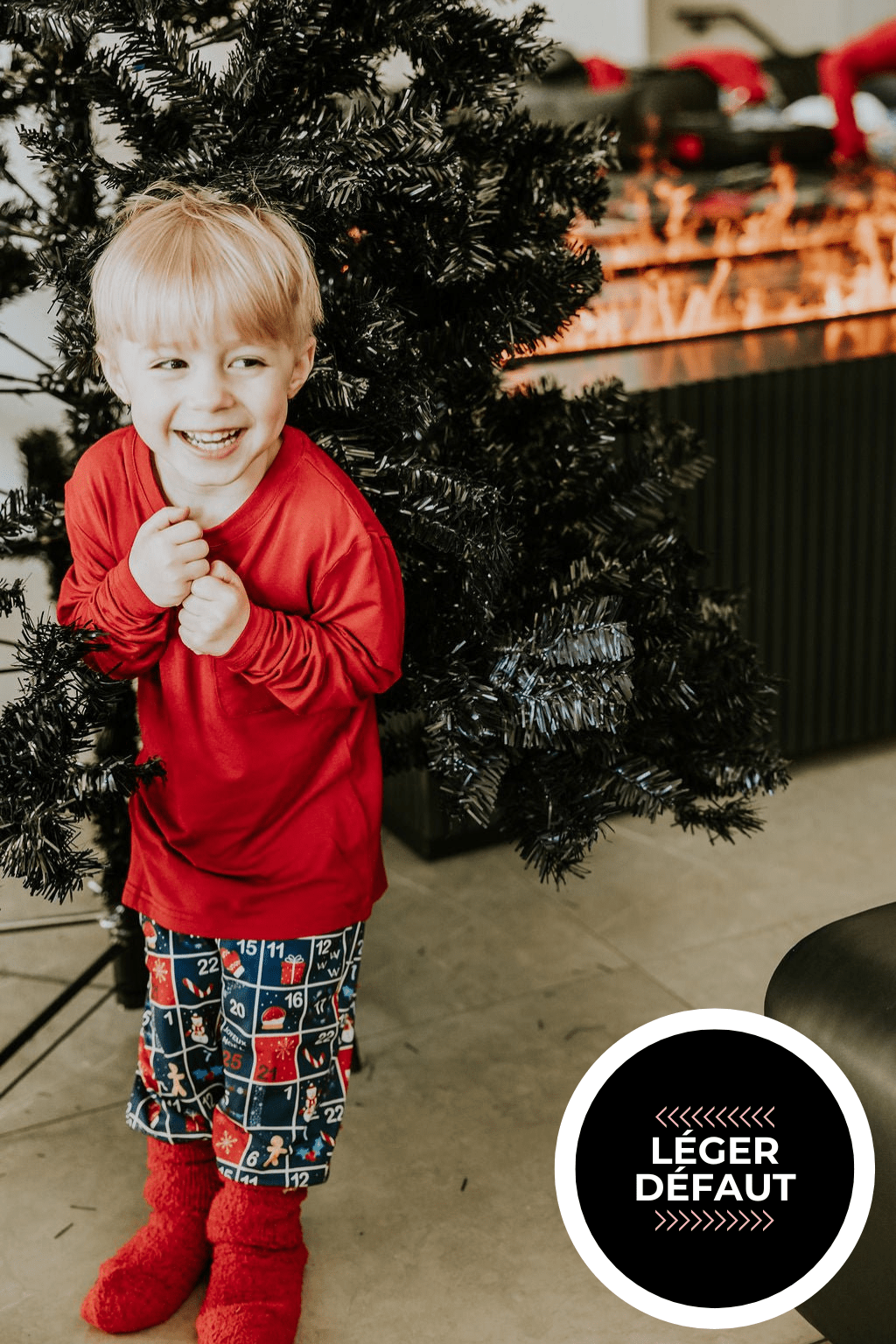 ENSEMBLE COZY DES FÊTES MARLEY (ENFANT) "LÉGER DÉFAUT" - WILL&YOU