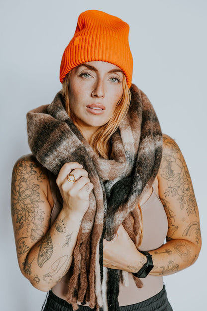 FOULARD ELSA -CARREAUX CHOCOLATÉS - WILL&YOU