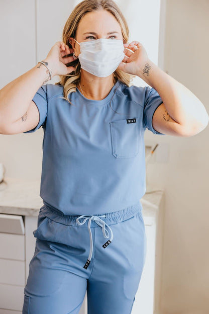 HAUT D'UNIFORME SHEPHERD - BLEU ACIER - WILL&YOU