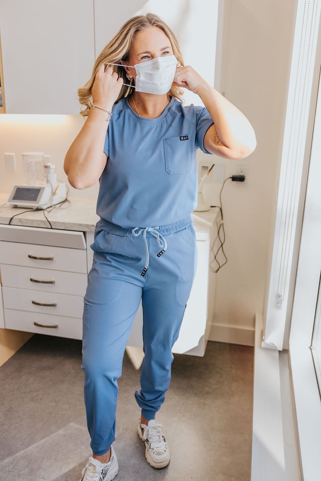 HAUT D'UNIFORME SHEPHERD - BLEU ACIER - WILL&YOU