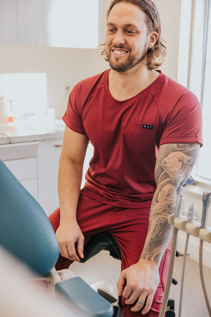 HAUT D'UNIFORME SHEPHERD - BOURGOGNE - WILL&YOU