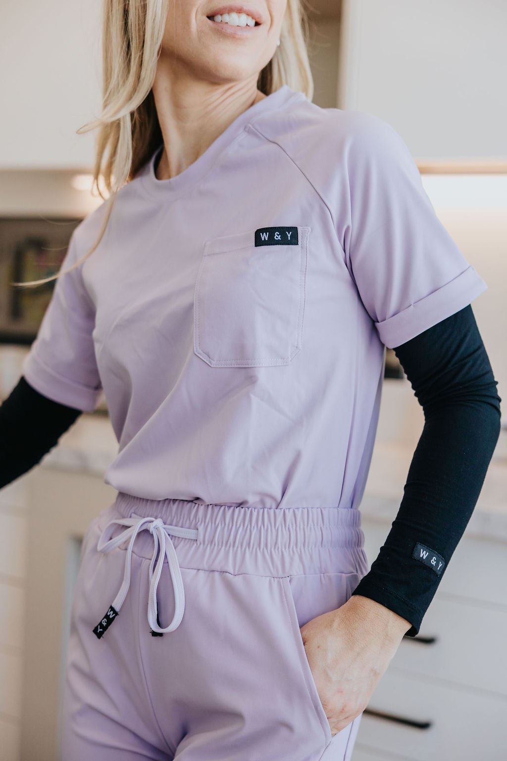 HAUT D'UNIFORME SHEPHERD - LILAS - WILL&YOU