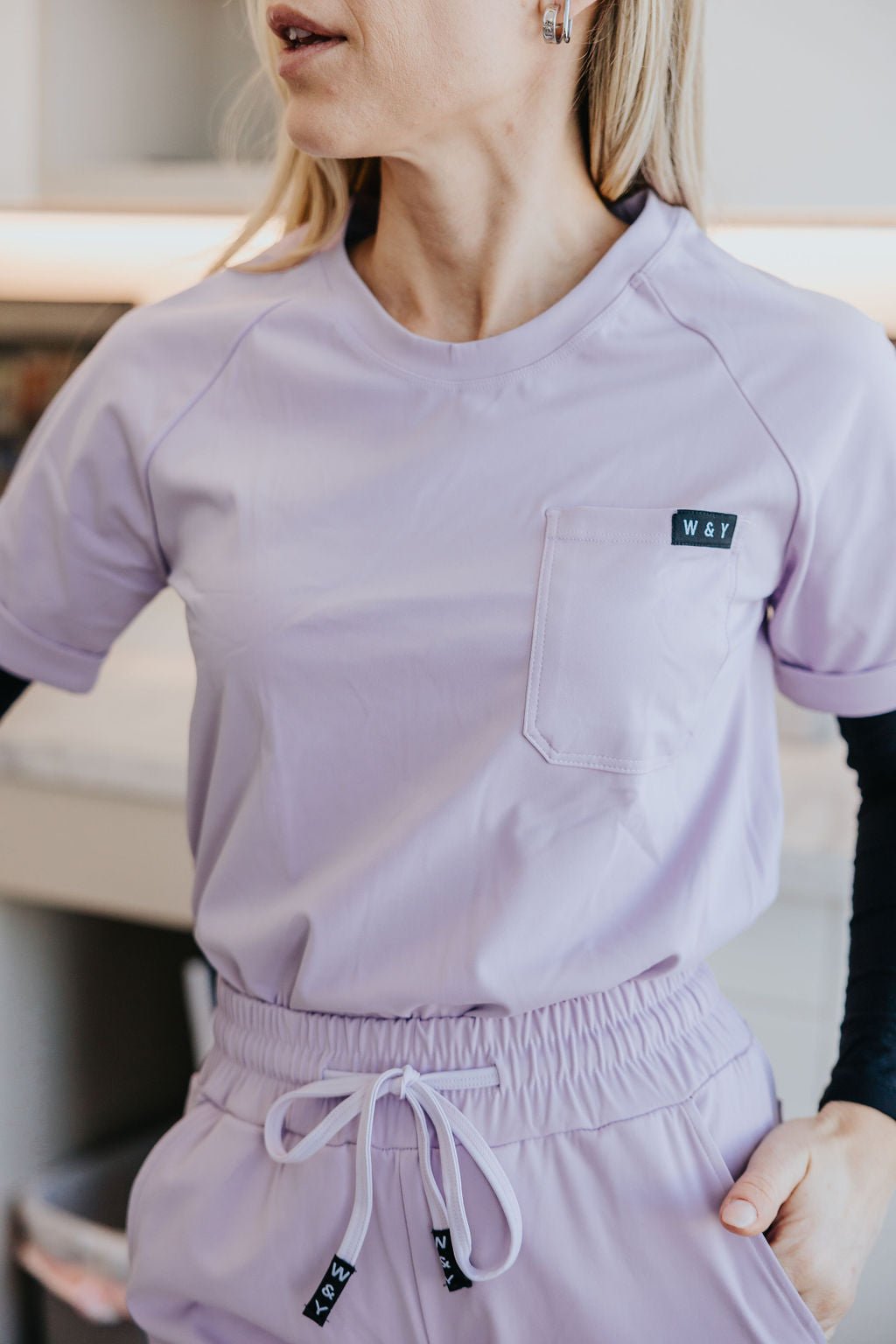 HAUT D'UNIFORME SHEPHERD - LILAS - WILL&YOU