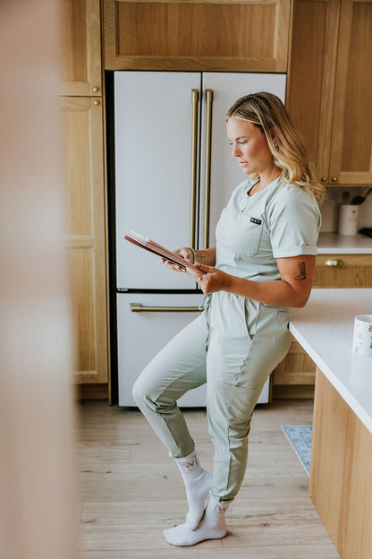 HAUT D'UNIFORME SHEPHERD - SAUGE - WILL&YOU