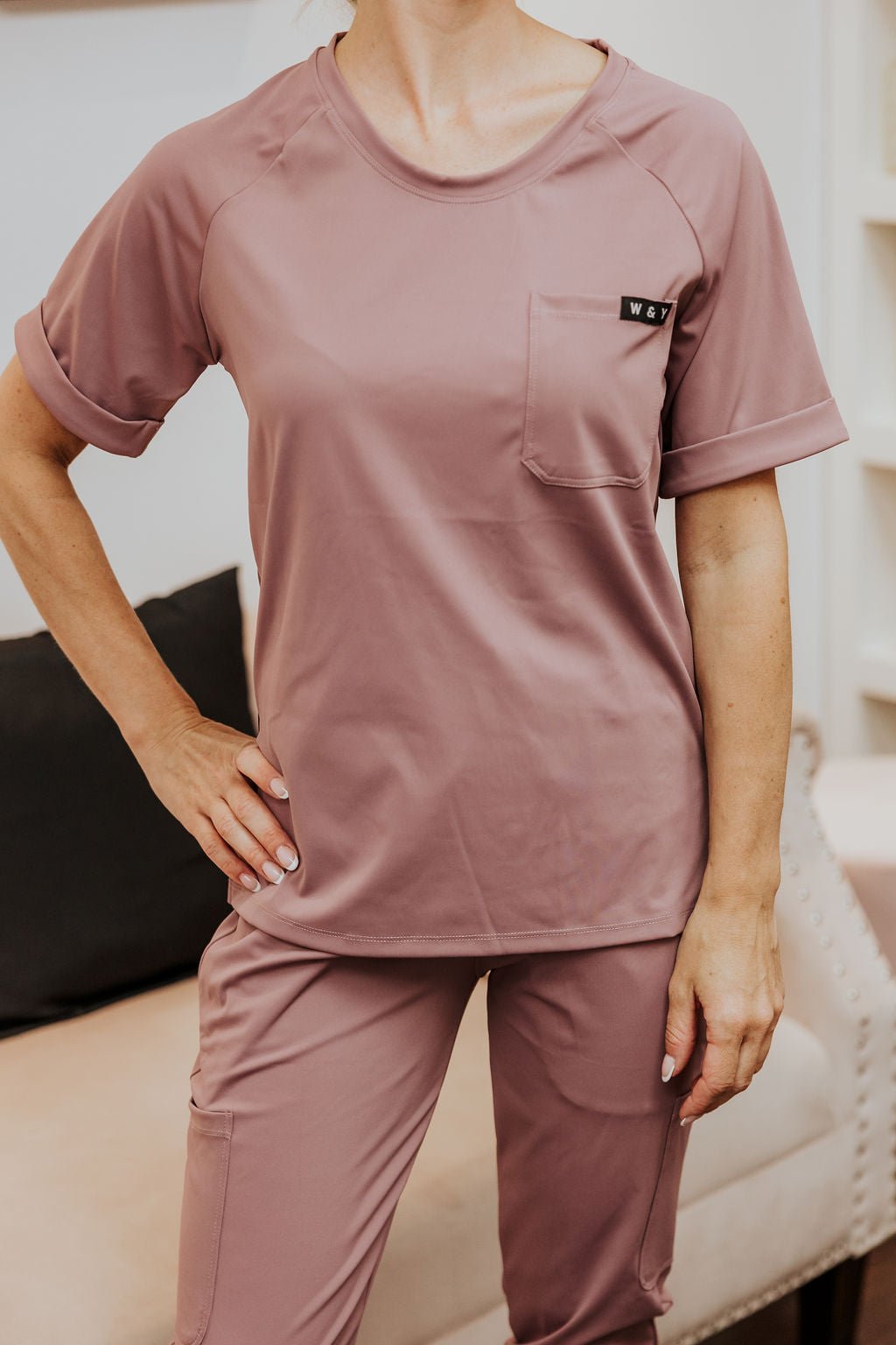 HAUT D'UNIFORME SHEPHERD -VIEUX MAUVE-
