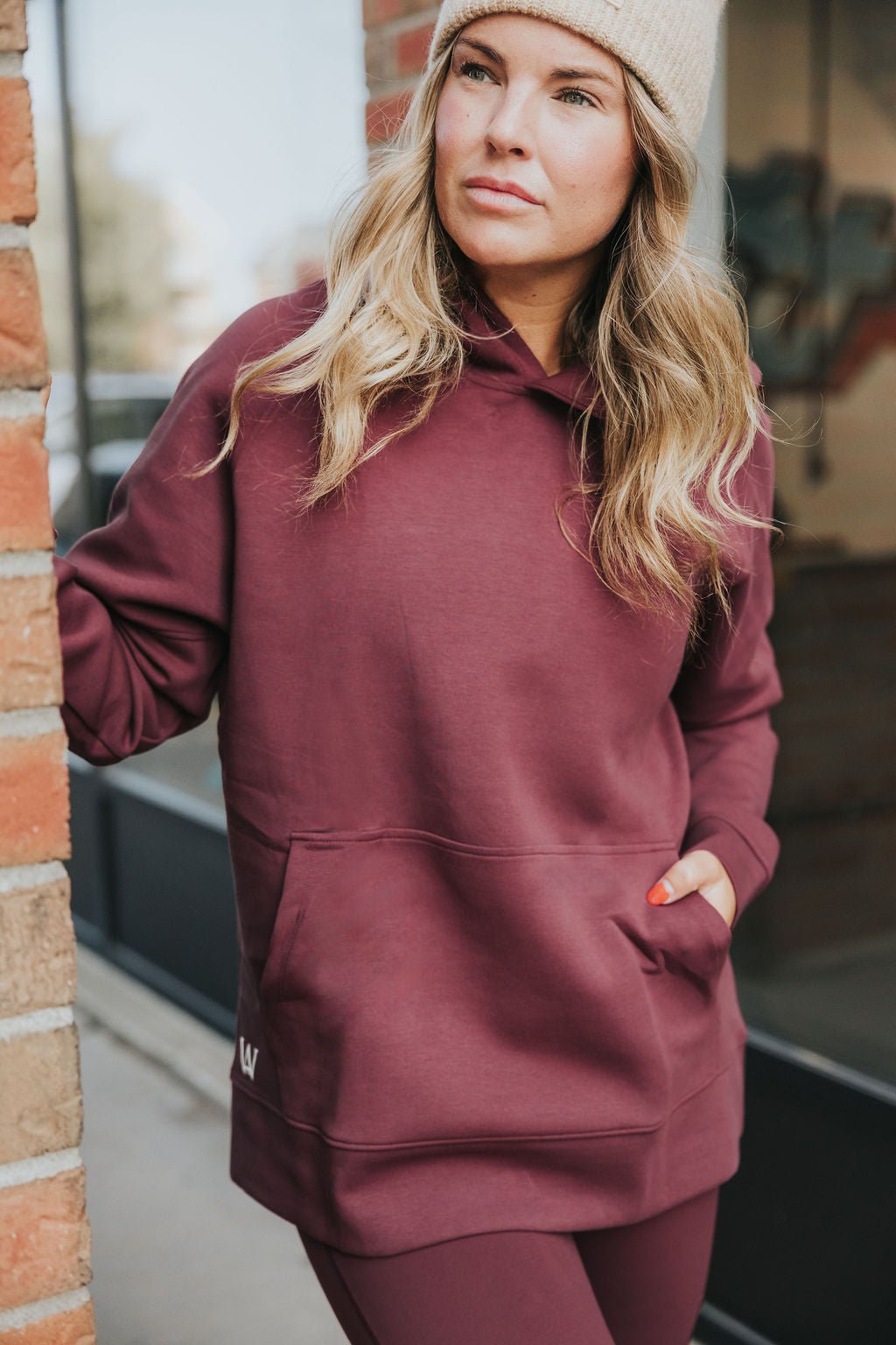 HOODIE AGNÈS - BOURGOGNE - WILL&YOU