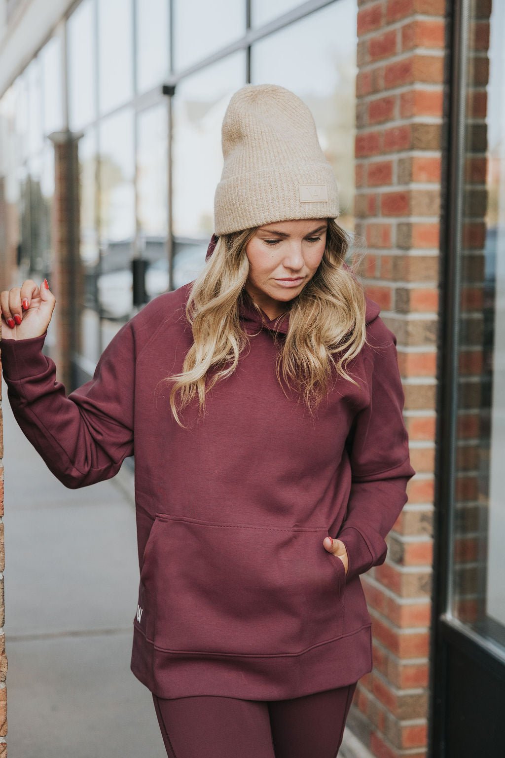 HOODIE AGNÈS - BOURGOGNE - WILL&YOU