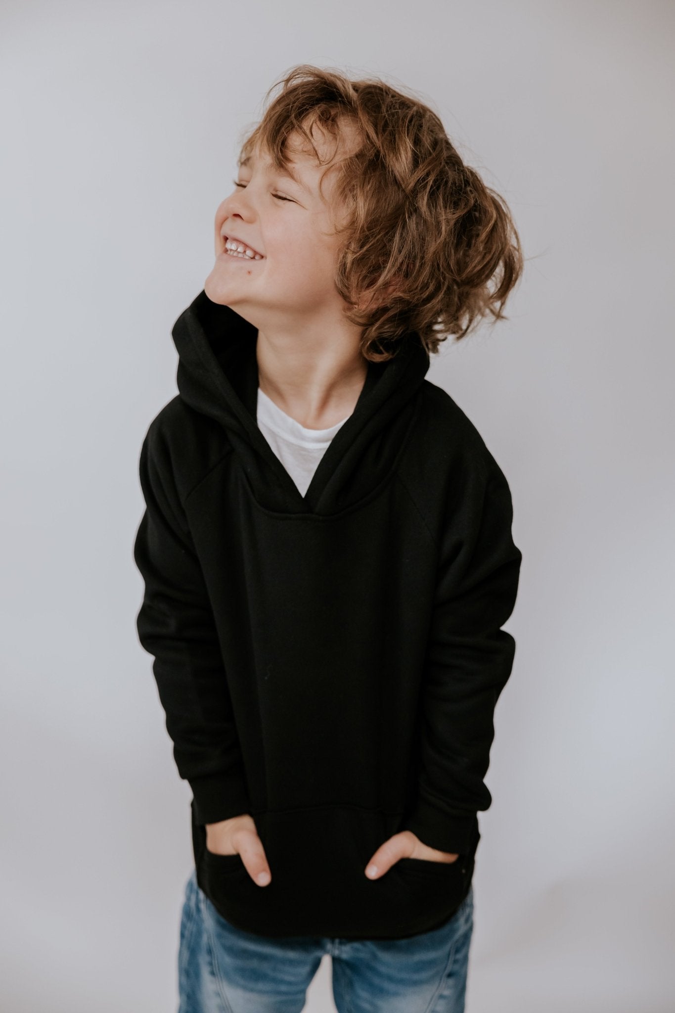 HOODIE BASIC (ENFANT) - NOIR - WILL&YOU