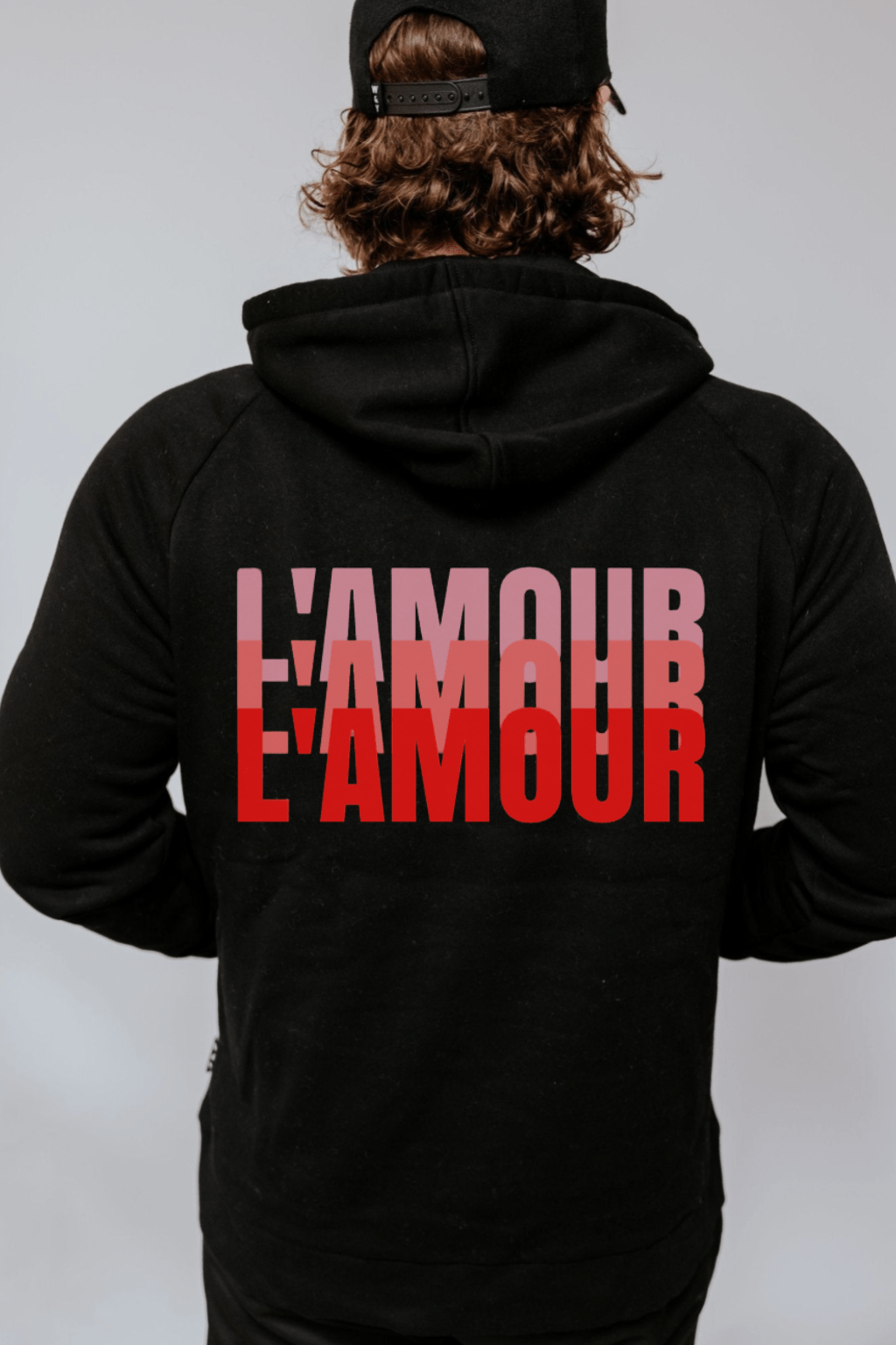 HOODIE L'AMOUR ROUGE - WILLIAM CLOUTIER - WILL&YOU