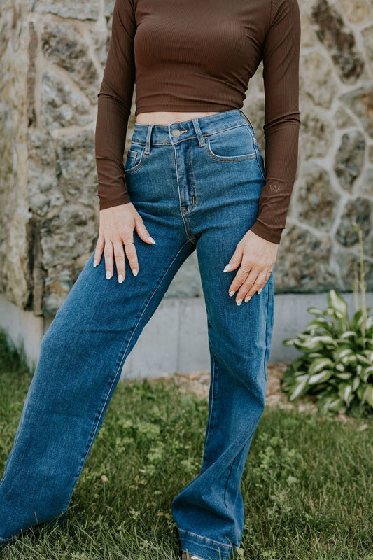 JEANS SASHA -DARK WASH - WILL&YOU