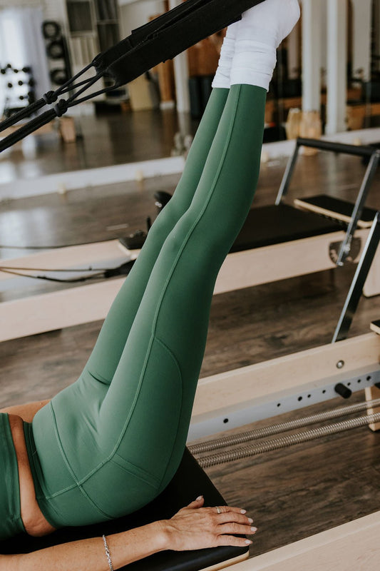 LEGGING SPORT LEXANNE - VERT BOUTEILLE - WILL&YOU